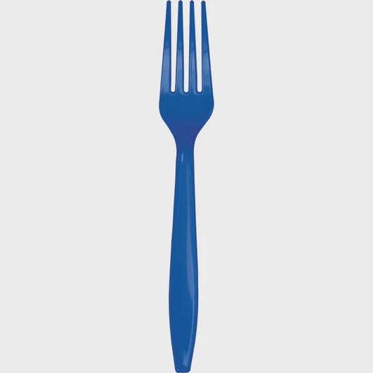 Cobalt Blue Plastic Forks