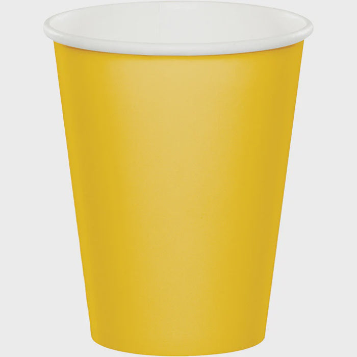 School Bus Yellow Paper Cups