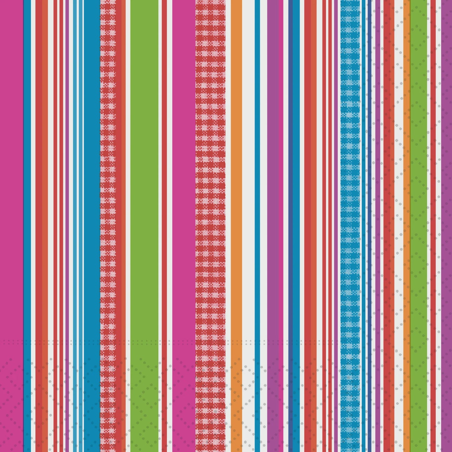 Colourful Stripes Cocktail Napkin