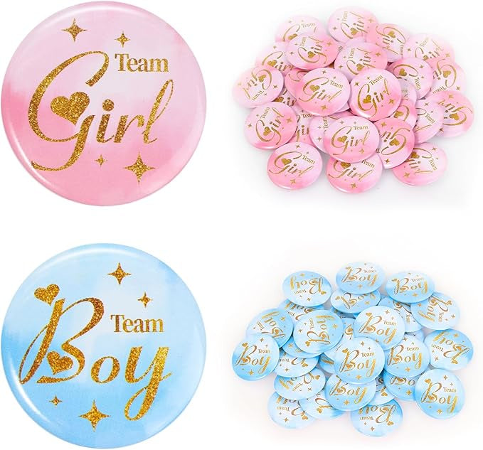 Team Girl Pink Pins