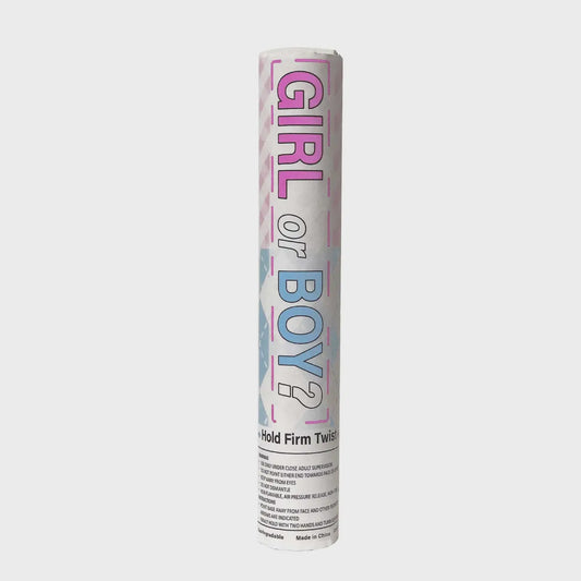 Pink Gender Reveal Party Poppers