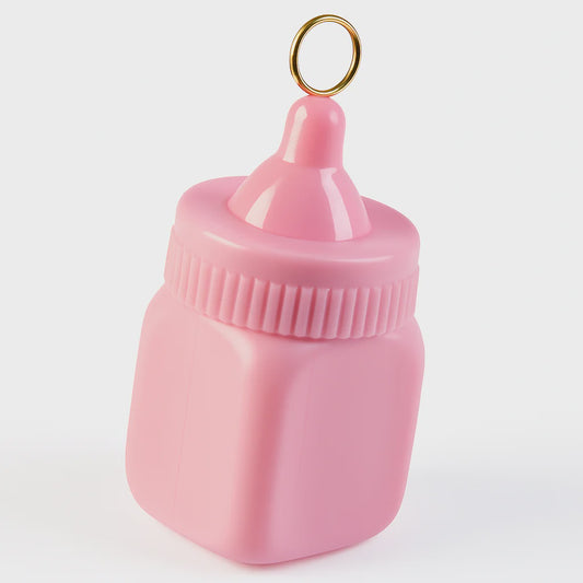 Pink Baby Bottle Balloon Weight