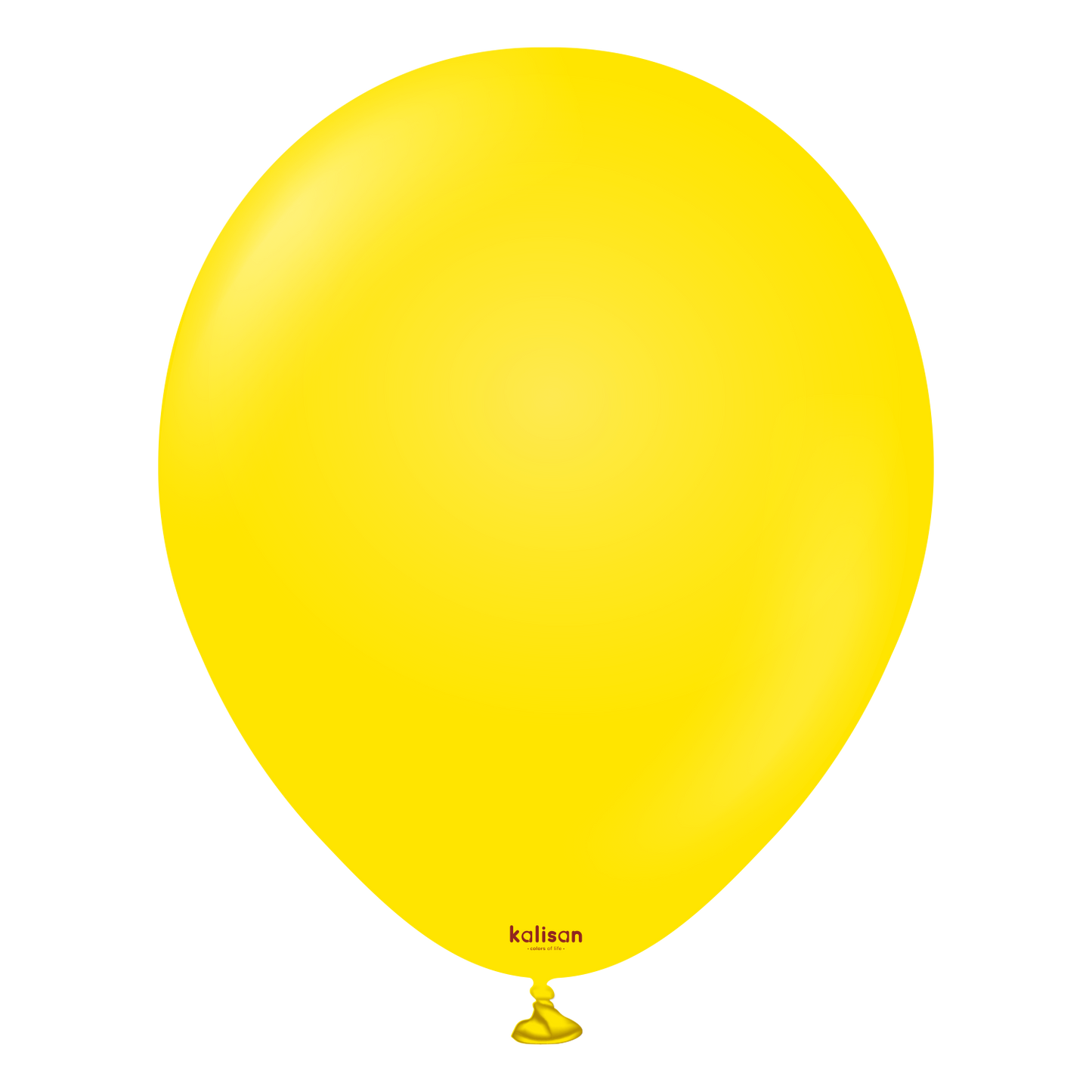 Kalisan 12" Standard Yellow Latex Balloon