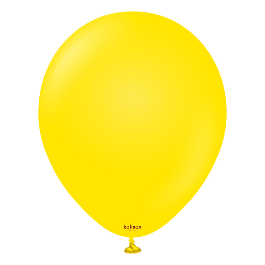 Kalisan 12" Standard Yellow Latex Balloon