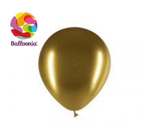 Balloonia 5" Brilliant Gold Latex Balloon