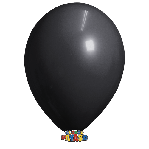 Payaso 16" Black Latex Balloon