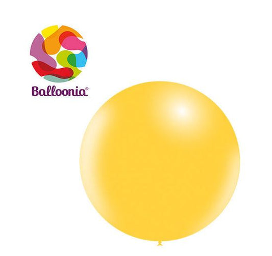 Balloonia 18" Yellow-Goldenrod Latex Balloon