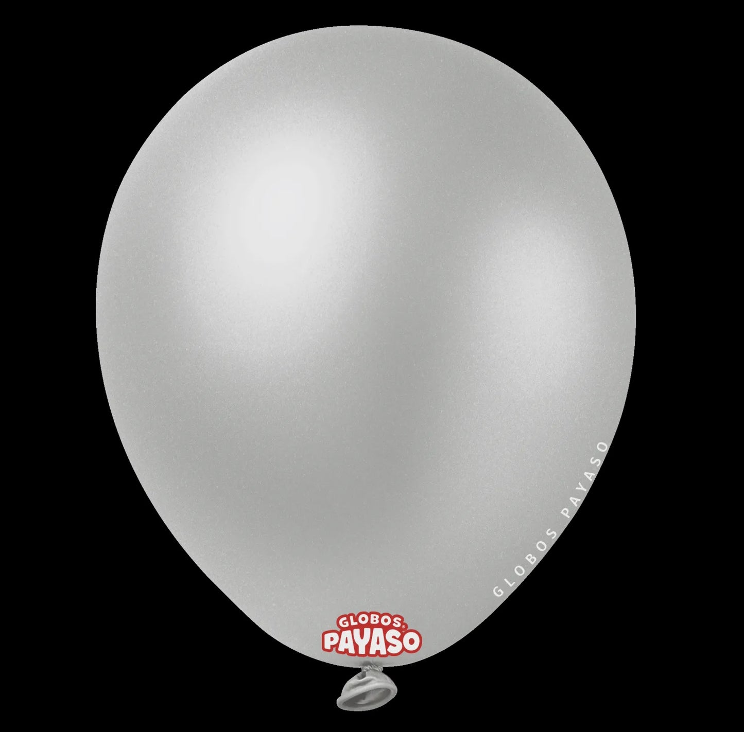 Payaso 5" Metallic Silver Latex Balloon